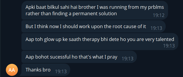 Student: thanks a lot brother
